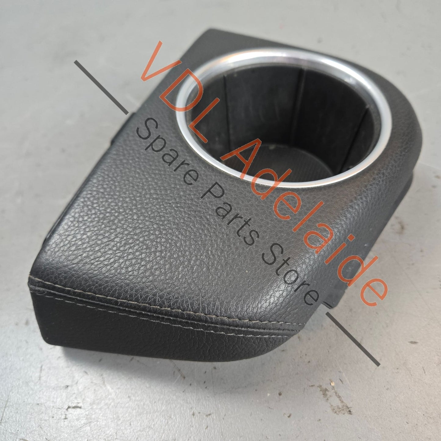 9705533810121U Porsche Panamera 970 Centre Console Drinks Cup Holder 97055338101 21U Black Leather