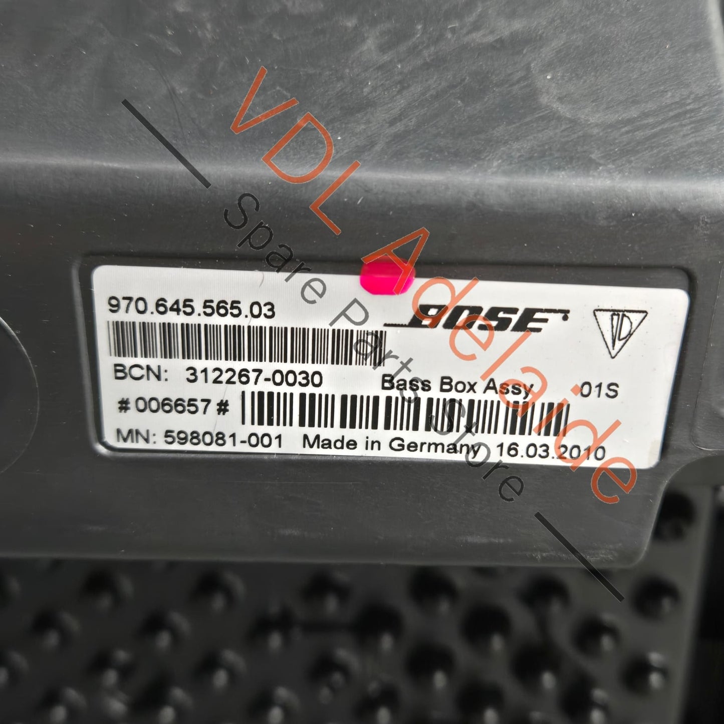 97064556503 97064556504 Porsche Panamera 970 BOSE Subwoofer Bass Box Speaker 97064556503