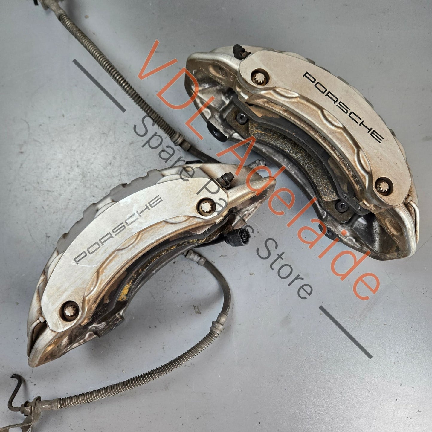 7PP615149AQ 7PP615150AQ Porsche 360mm 6 Piston Brake Caliper Brembo Pair Front 7PP615149AQ, 7PP615150AQ