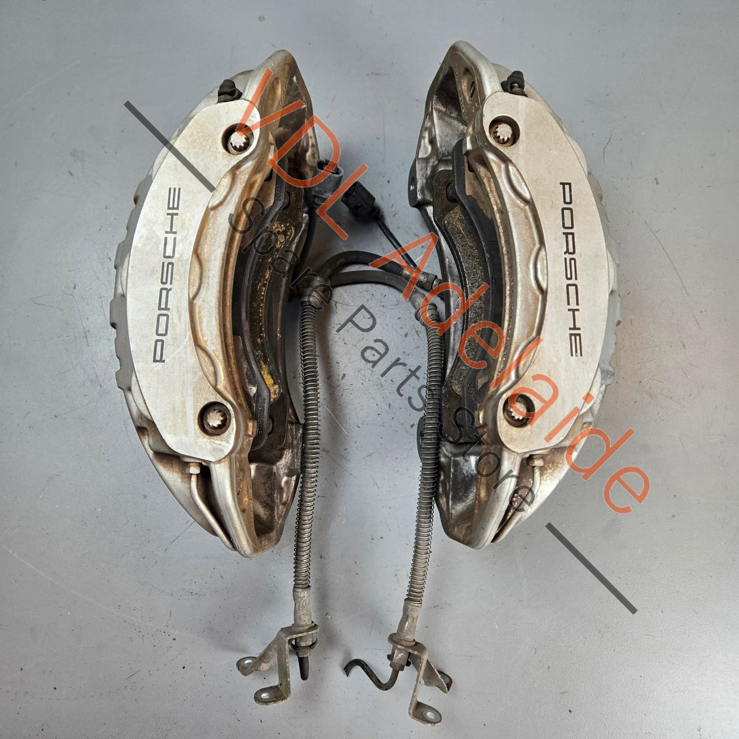 7PP615149AQ 7PP615150AQ Porsche 360mm 6 Piston Brake Caliper Brembo Pair Front 7PP615149AQ, 7PP615150AQ