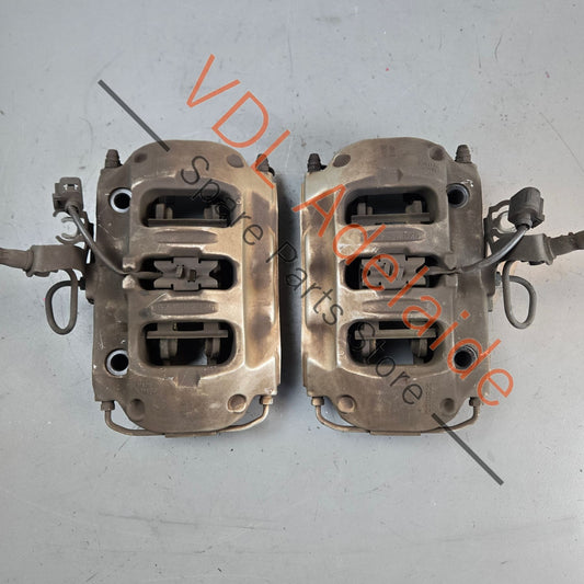 4311037 Porsche 330mm 4 Piston Brake Caliper Brembo Pair Rear 0004311037
