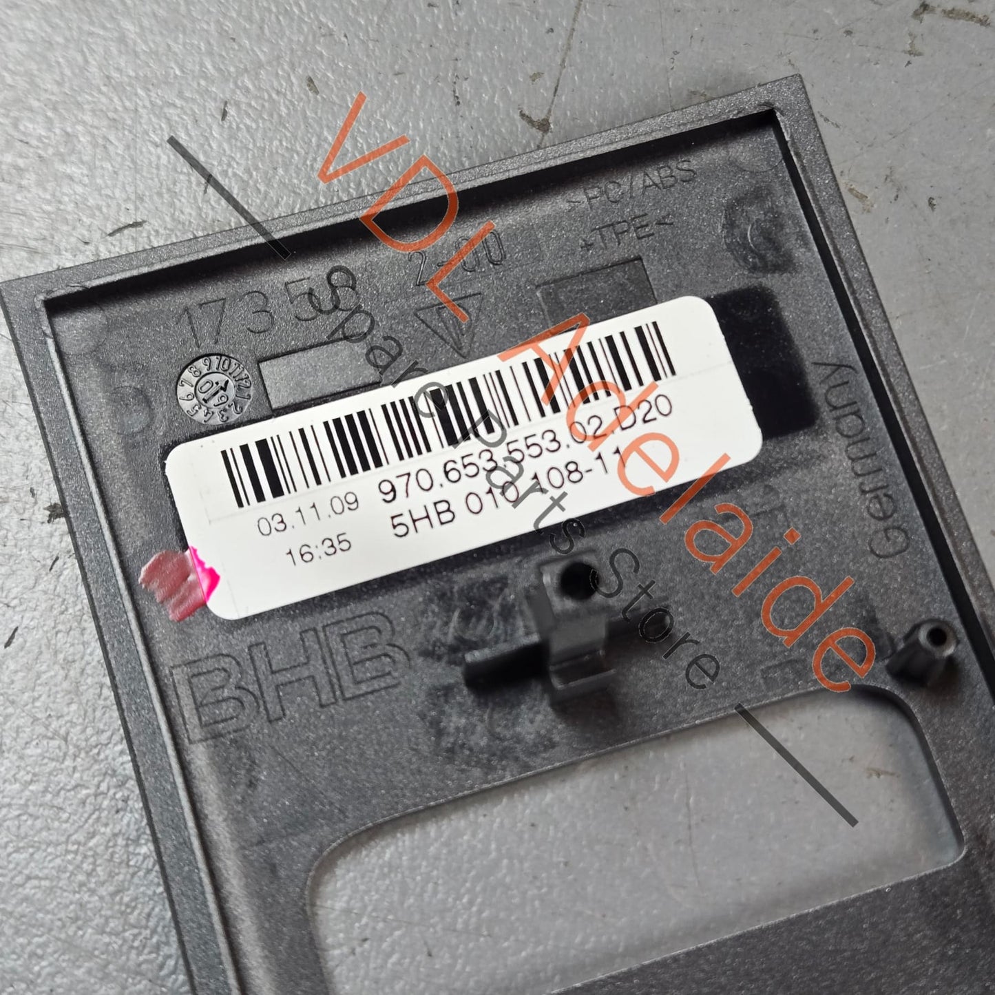 97065355302 Porsche Panamera 970 Rear Control Panel Trim Interior Silver 97065355302 D20