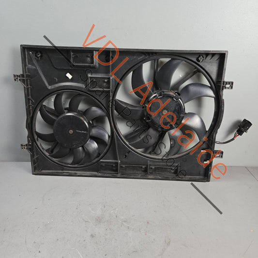 5Q0959455AM 5Q0959455AH   VW Golf MK7 7.5 Dual Twin Radiator Fan Shroud Assembly 5Q0959455AH 370mm 5Q0959455BJ 295mm