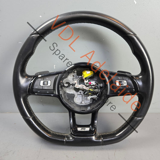 5G0419091JAHYZ 5G0419091CN   VW Golf R MK7 Flat Bottom Sports Leather Steering Wheel 5G0419091CN 5G0419091JA HYZ