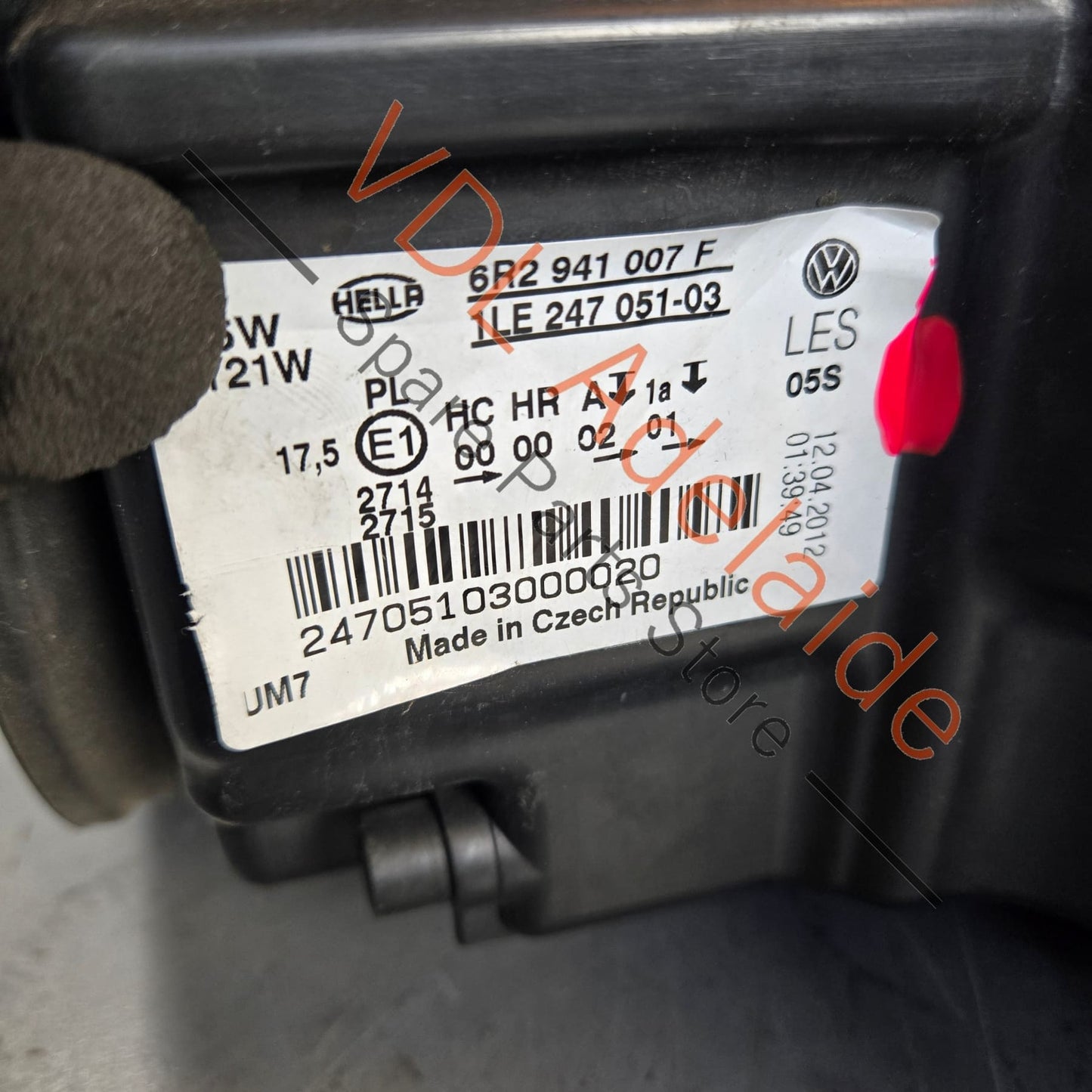 6R2941007F VW Polo 6R Halogen Headlight Left 6R2941007F