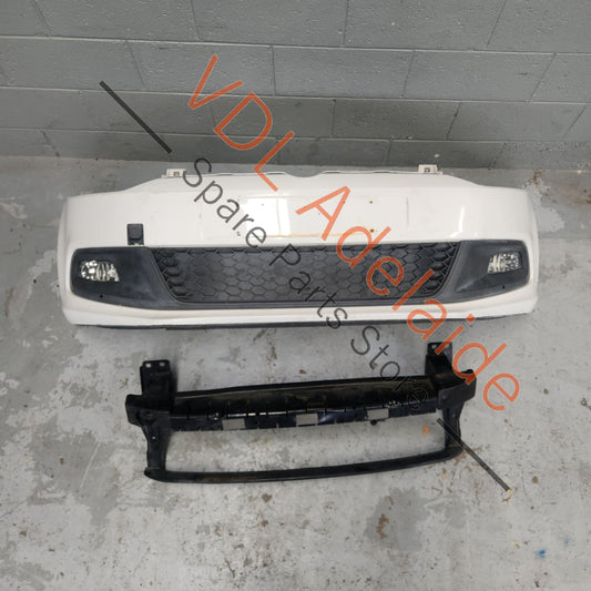 6R0807221HGRU 6R0805915D9B9   VW Polo MK5 6R Gti Front Bumper & Grille Assembly with Reo Candy White B4 / B9A