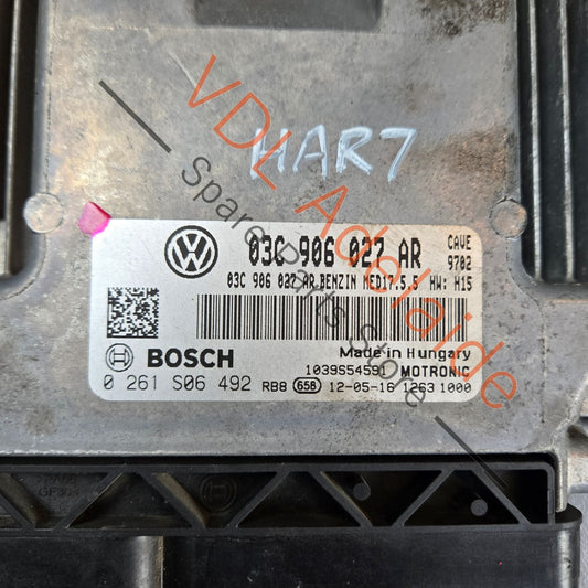 03C906027AR    VW Polo Gti 1.4 Twincharged TFSI Engine Computer ECU 132kw CAVE MED17.5.5