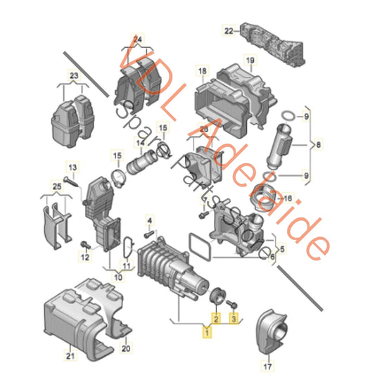 03C145601E    VW Audi Supercharger Compressor for 1.4 CTH CAV Engine 118-132kw 03C145601E