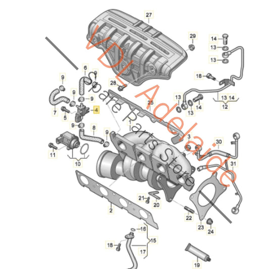 03C906283B    VW 1.4 TFSI CAV Vacuum Solenoid Valve 03C906283B