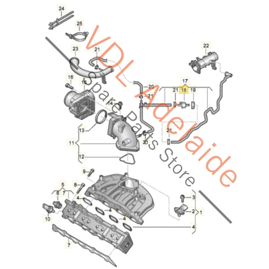 6QE906517A    VW 1.4 TFSI CAV Vacuum Solenoid Valve 6QE906517A