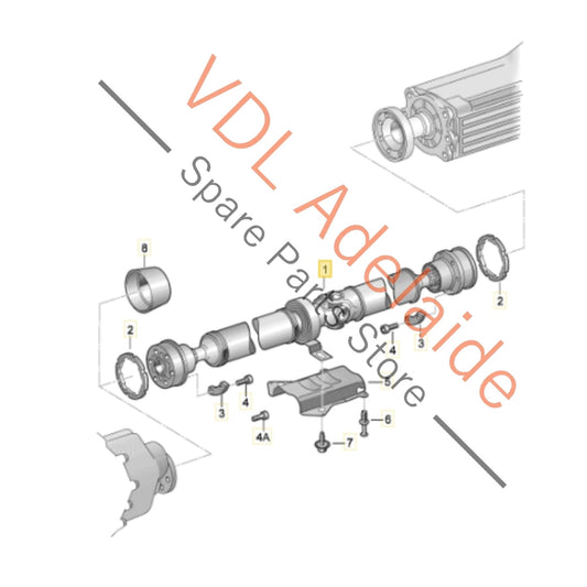 420521101E 420521101C Audi R8 V10 Cardan Propeller Tail Shaft 420521101C 420521101E