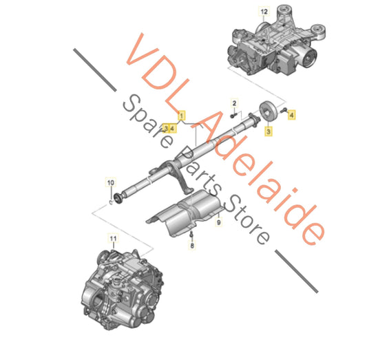 5Q0521101BJ 5Q0521101AJ Audi RS3 S3 A3 8V Cardan Propeller Tail Shaft 5Q0521101BJ 5Q0521101AJ