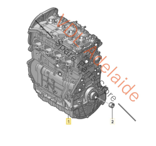 06Q100031E VW Golf R Audi S3 DNFC 2.0L Motor Engine 221kw Only 11,234km 6mth warranty 06Q100031E