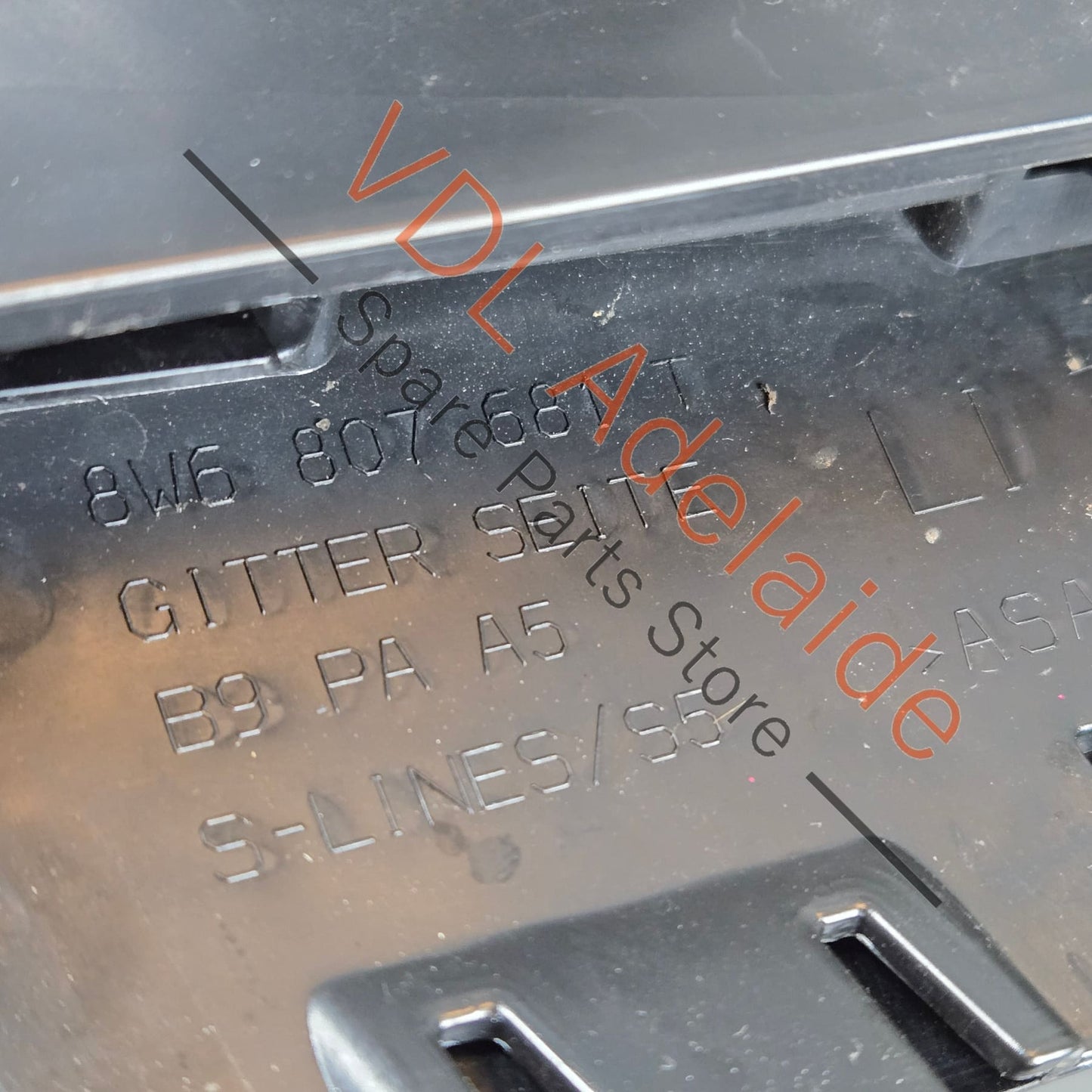 8W6807681TT94 Audi S5 F5 B9 Left Side Front Bumper Fog Light Radar Grille Trim 8W6807681T T94