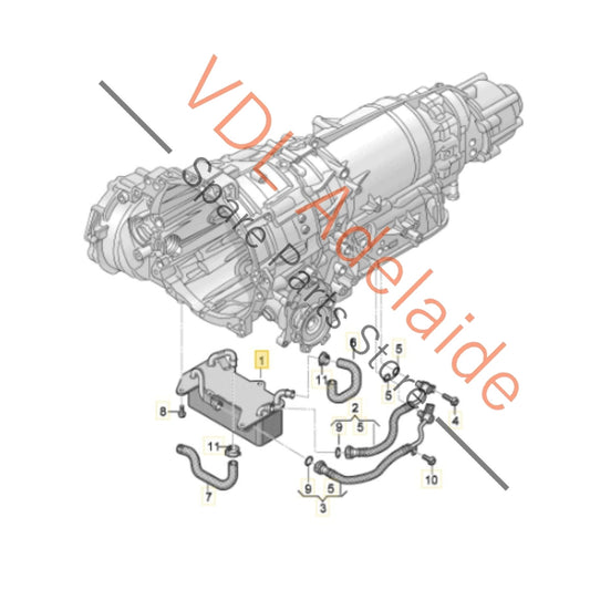 4M0317021G Audi 0D5 Gearbox Oil Cooler 4M0317021G A4 A5 Q5 Q7