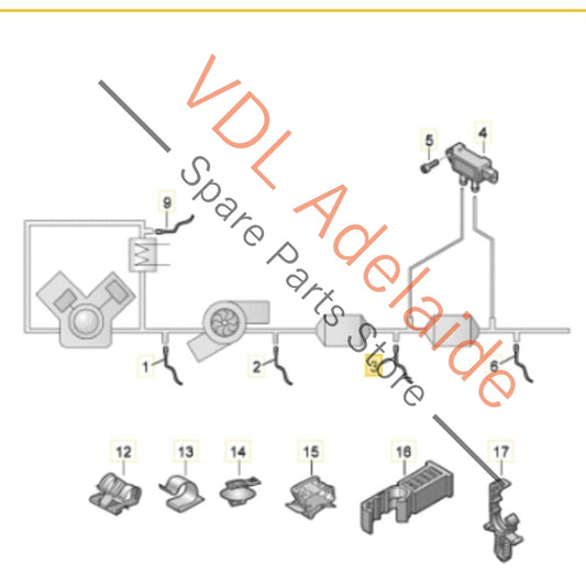 8W0906265AJ Audi S4 S5 Lambda Probe Oxygen Sensor 8W0906265AJ