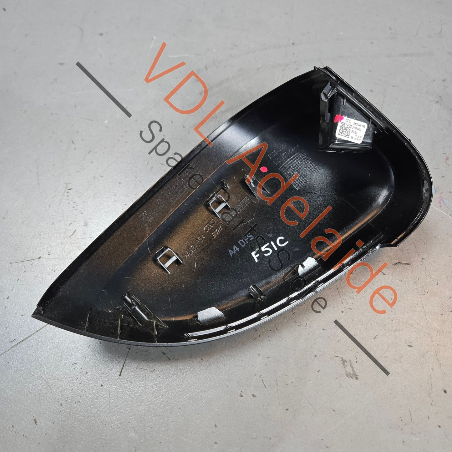 8W2949145 8W0857527AROH Audi A4 A5 B9 Mirror Cap Cover 8W2949145 8W0857527A ROH Gloss Black