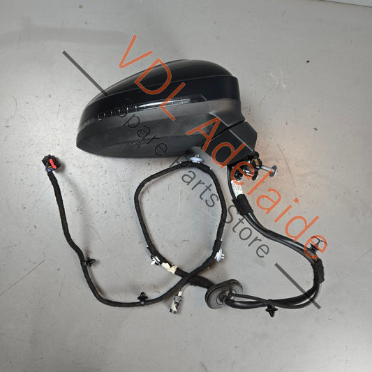 8W0857536H 8W6857410CB9B9 8W0949102A 5Q0980546A Audi A5 S5 RS5 B9 Right Power Folding Exterior Mirror w Camera & Lane Assist Complete 8W6857410CB 9B9 8W0857536H 5Q0980546A