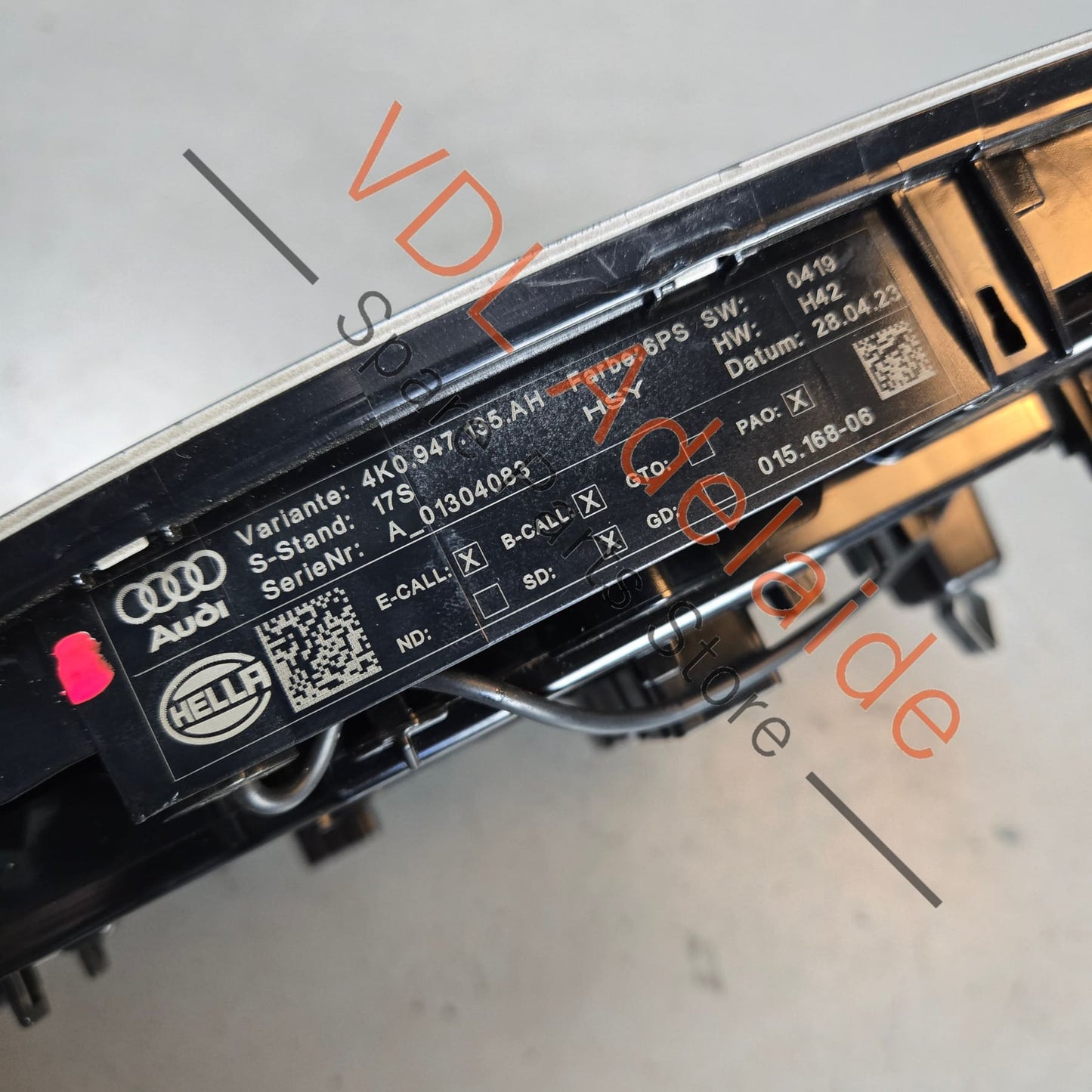 4K0947135AH Audi S5 Overhead Reading Light with Sunroof Switch 4K0947135AH 6PS