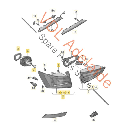 575945208E Cupra Ateca Rear Right Outer LED Tail Light 575945208E