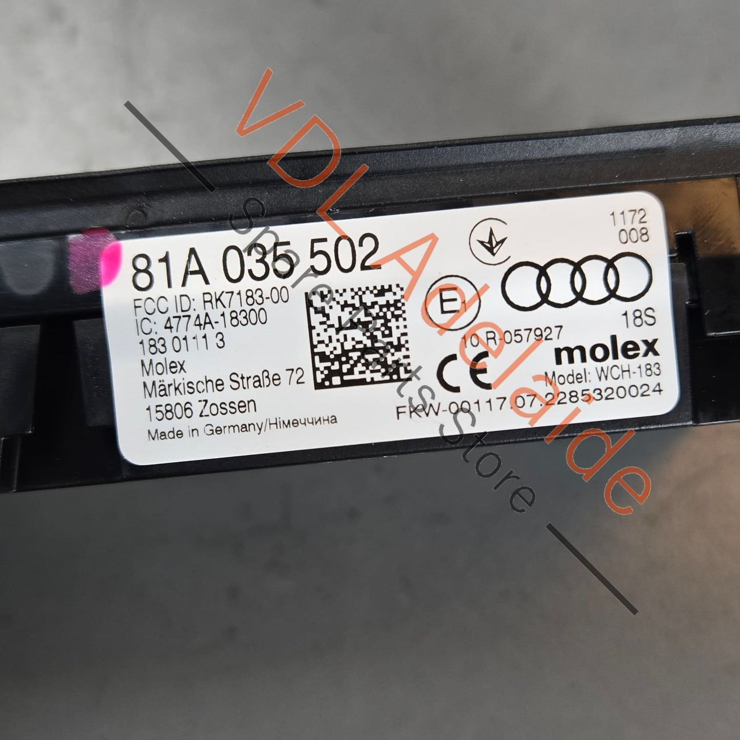 81A035502 Antenna Receiver and Wireless Charging Station for Cupra Ateca 81A035502