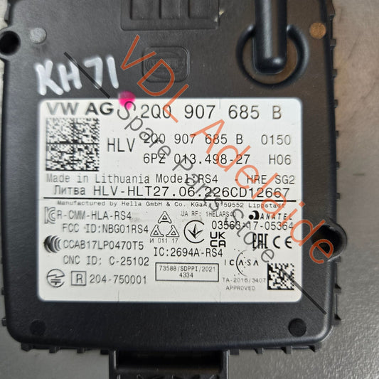 2Q0907685B Cupra Ateca Left Rear Lane Change Assist Radar Slave Module 2Q0907685B