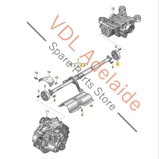 5Q0521307 VW Audi Cupra Driveshaft Flex Disc Rear Differential Coupling 5Q0521307 LOW KM!