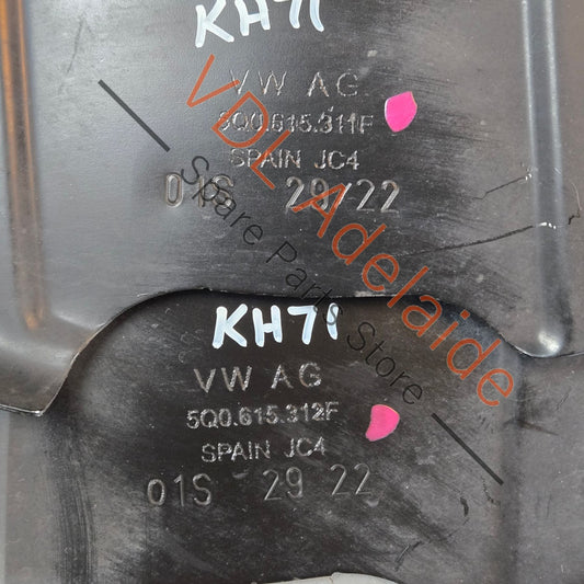 5Q0615311F 5Q0615312F VW Golf R Audi S3 Cupra Ateca Front Brake Stone Guard set pair for 340mm rotor