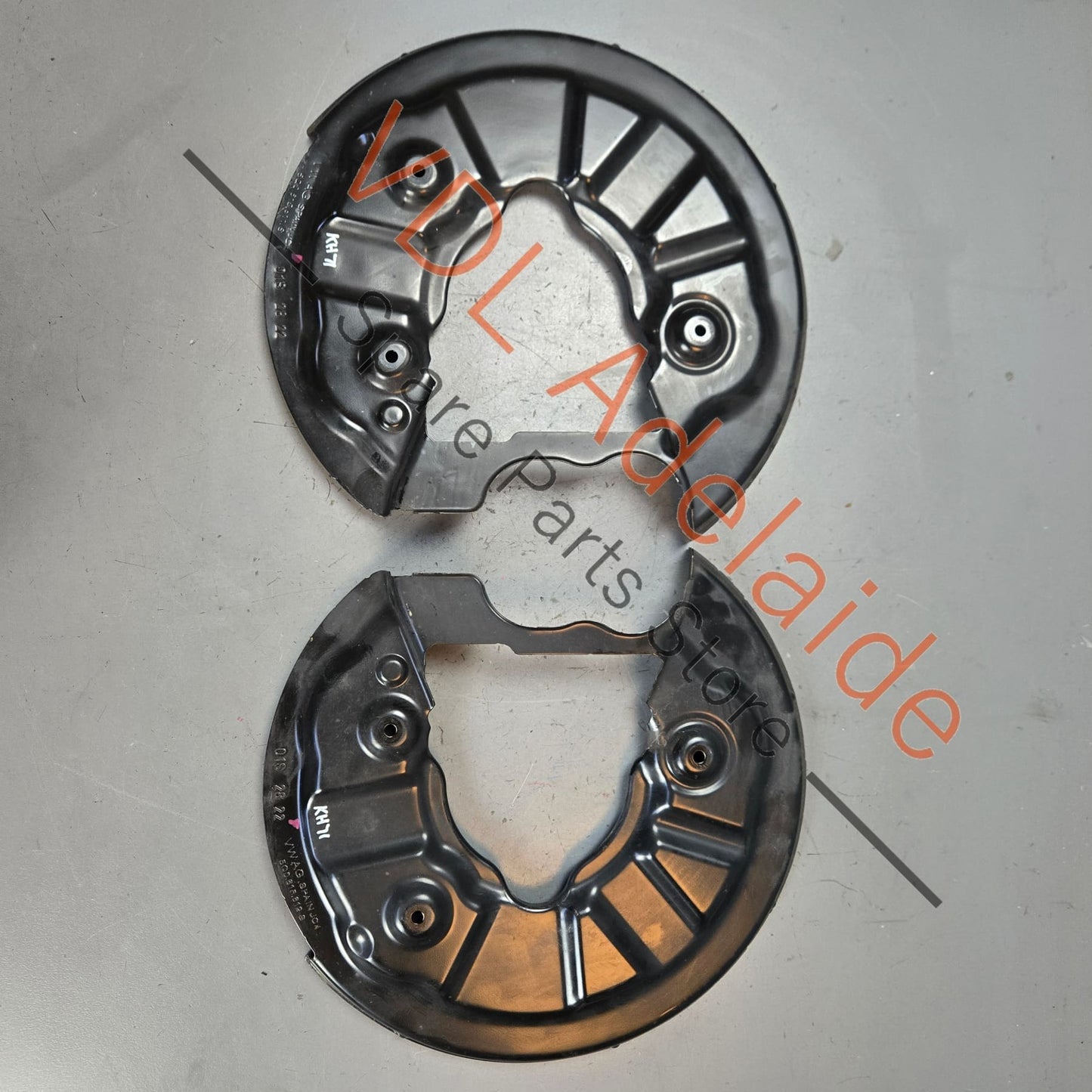 5Q0615611F 5Q0615612F VW Golf R Audi S3 Cupra Ateca Pair of 310mm Rear Brake Dust Shields 5Q0615611S 5Q0615612S