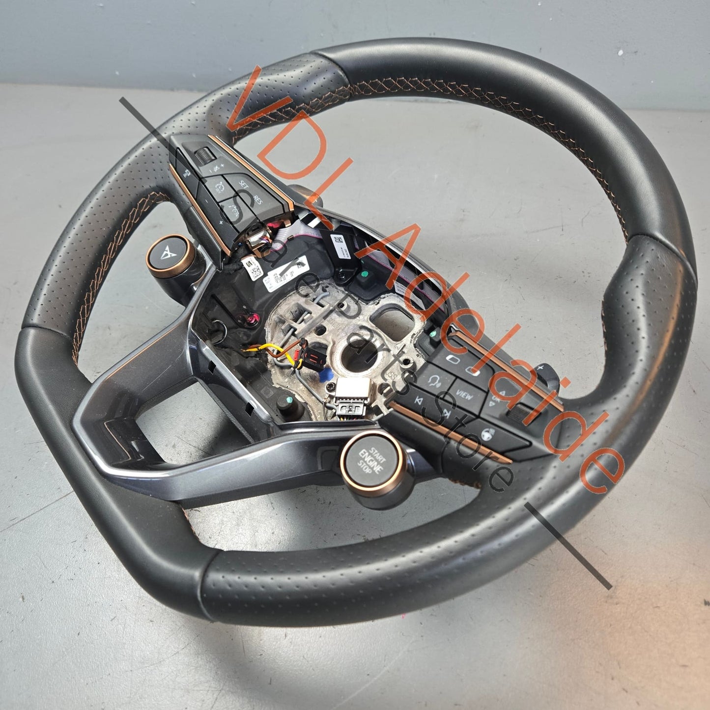 5FA419091FTXEY 5FA919719ADRZF Cupra Leather Sport Flat Bottom Steering Wheel with Multifunction button set 5FA419091FT XEY