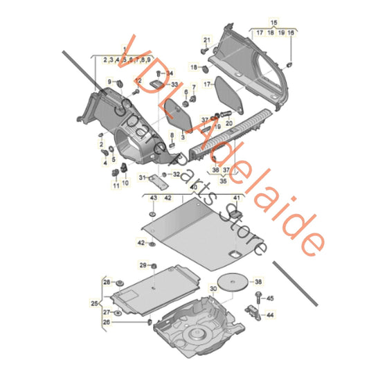 4K8863463QA5 Audi A7 S7 RS7 Rear Boot Floor Spare Wheel Lid Cover Trim 4K8863463 QA5