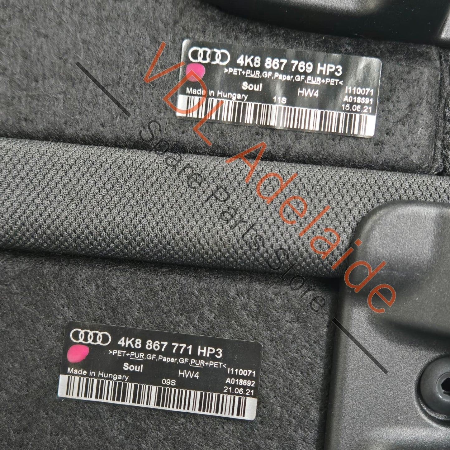 4K8867769HP3 4K8867771HP3 Audi RS7 Rear Boot Cargo Cover Trim Parcel Shelf Panel 4K8867769 HP3 4K8867771 HP3