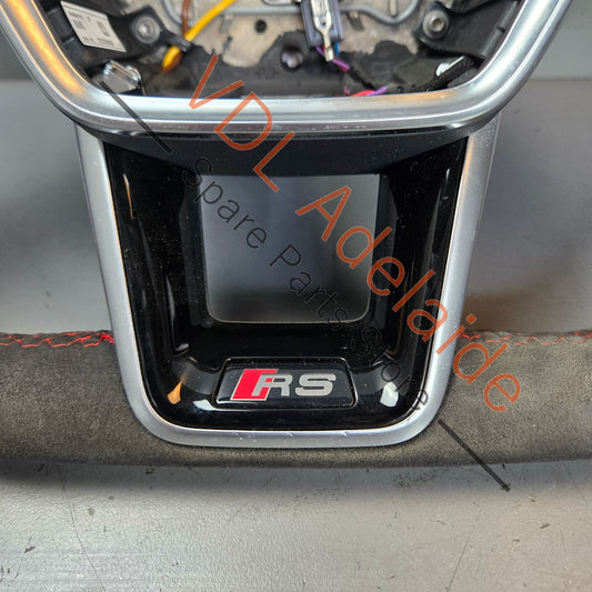 4K0419091BPTPE Audi RS6 RS7 C8 Alcantara multifunction heated steering wheel with red stitching 4K0419091BPTPE