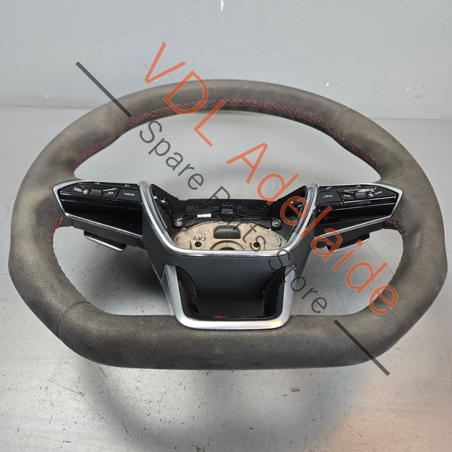 4K0419091BPTPE Audi RS6 RS7 C8 Alcantara multifunction heated steering wheel with red stitching 4K0419091BPTPE