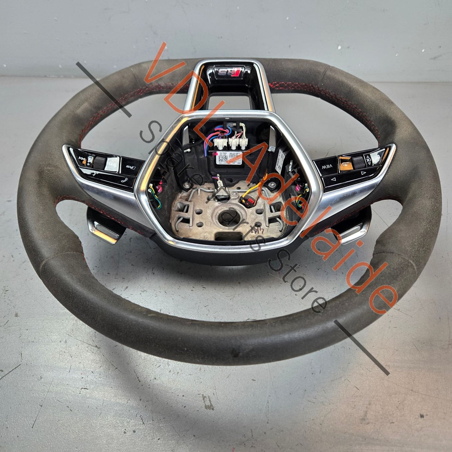 4K0419091BPTPE Audi RS6 RS7 C8 Alcantara multifunction heated steering wheel with red stitching 4K0419091BPTPE