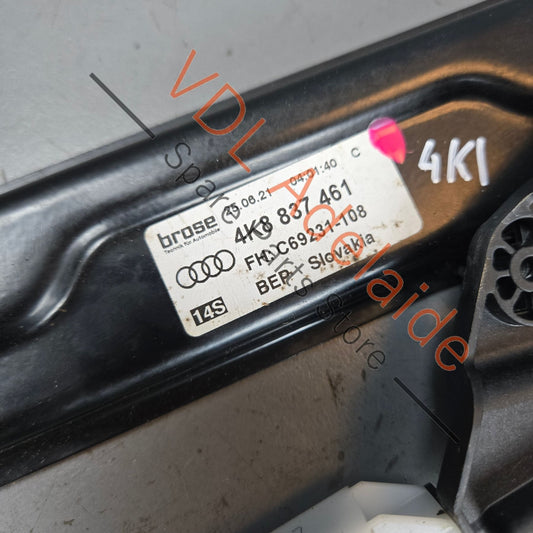 4K8837461 Audi A7 RS7 Front Left Window Regulator 4K8837461