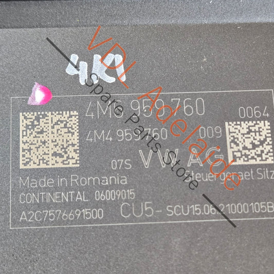 4M4959760 Audi Q5 A6 A7 Memory Front Seat Control Unit 4M4959760