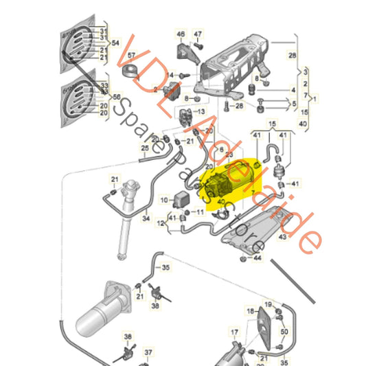 4K0616005C 4K0616005B Audi RS7 Air Suspension Pump 4K0616005C 4K0616005B