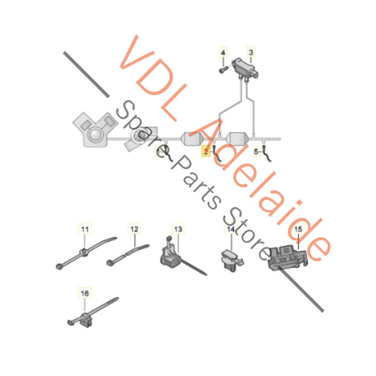 4M8906265E Audi RS6 RS7 Exhaust Oxygen Sensor Lambda Probe 4M8906265E After-cat