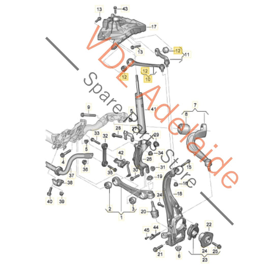 4M0407506C 4M0407506B Audi Front Right Upper Control Arm Wishbone Suspension 4M0407506B 4M0407506C