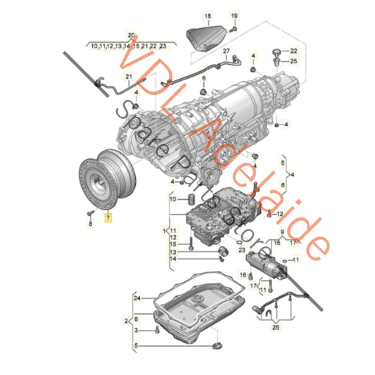 0D6323571C Audi RS6 RS7 0D7 Torque Converter for Transmission Gearbox 0D6323571C