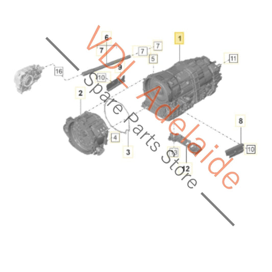 9A7300027A Porsche Panamera e-Hybrid 8 Speed Transmission Gearbox C0DS5 9A7300027A