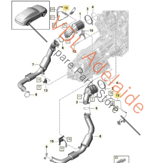 971906265G 9A7906265E Poesche Audi VW Lambda Probe 971906265G 9A7906265E
