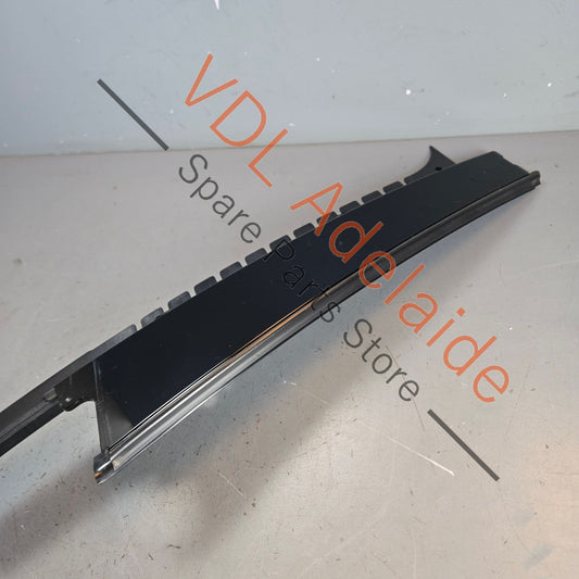 971853290 Porsche Panamera 971 Right Rear Door Exterior B Pillar Trim Gloss Black 971853290