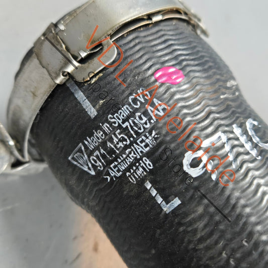 971145709AA Porsche Panamera 971 Charge Air Cooler Intercooler Pipe Hose Left Lower 971145709AA