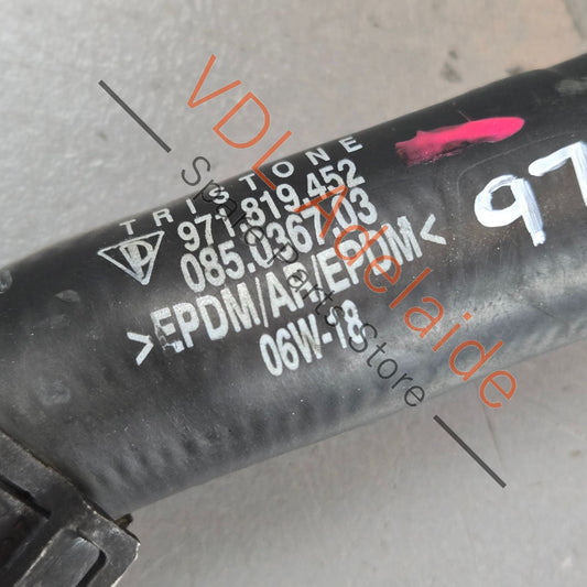 971819452 9A781945200 Porsche Panamera Hybrid Coolant Hose Pipe 971819452 9A781945200