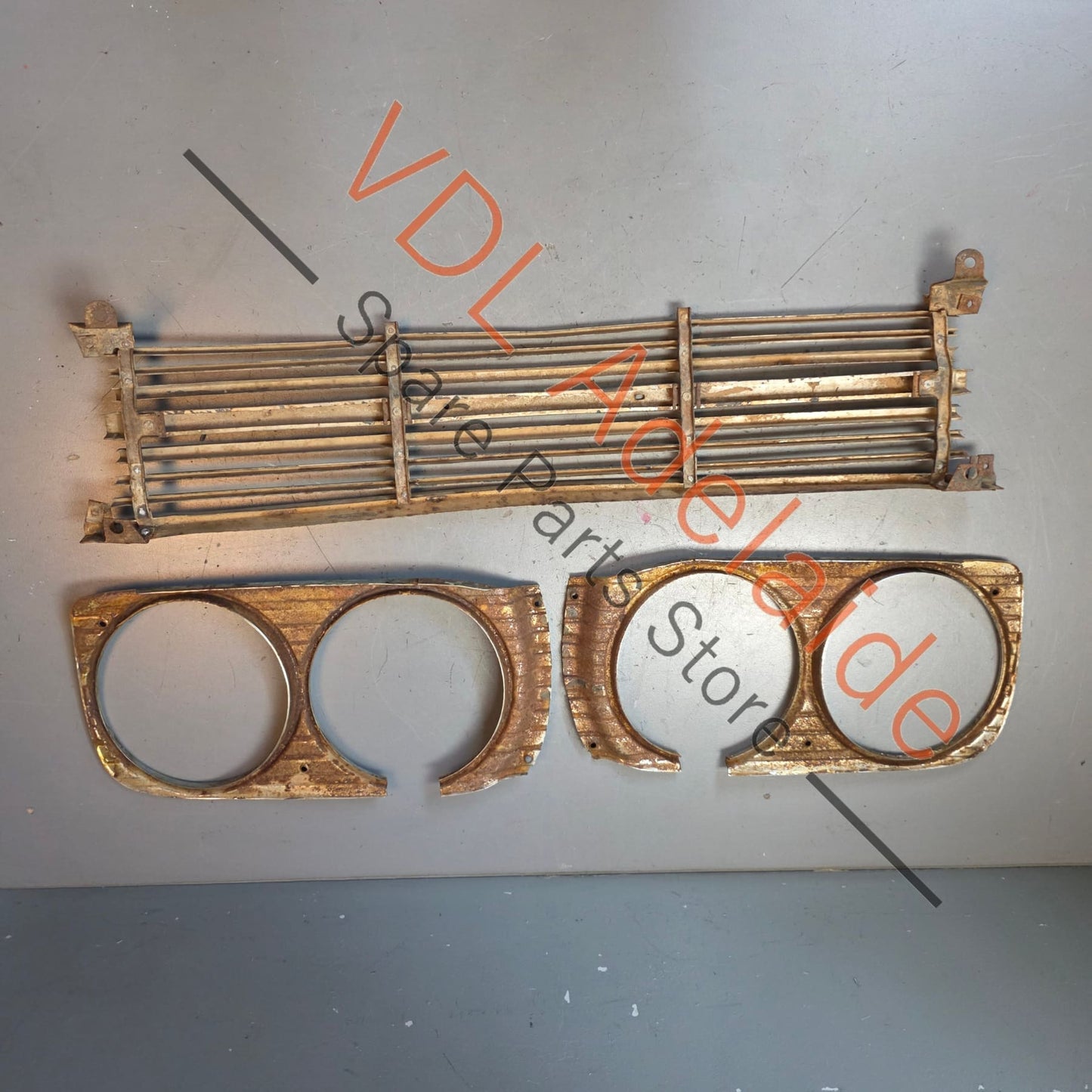 Datsun 1600 1968 Front Grille and Headlight Trim Set
