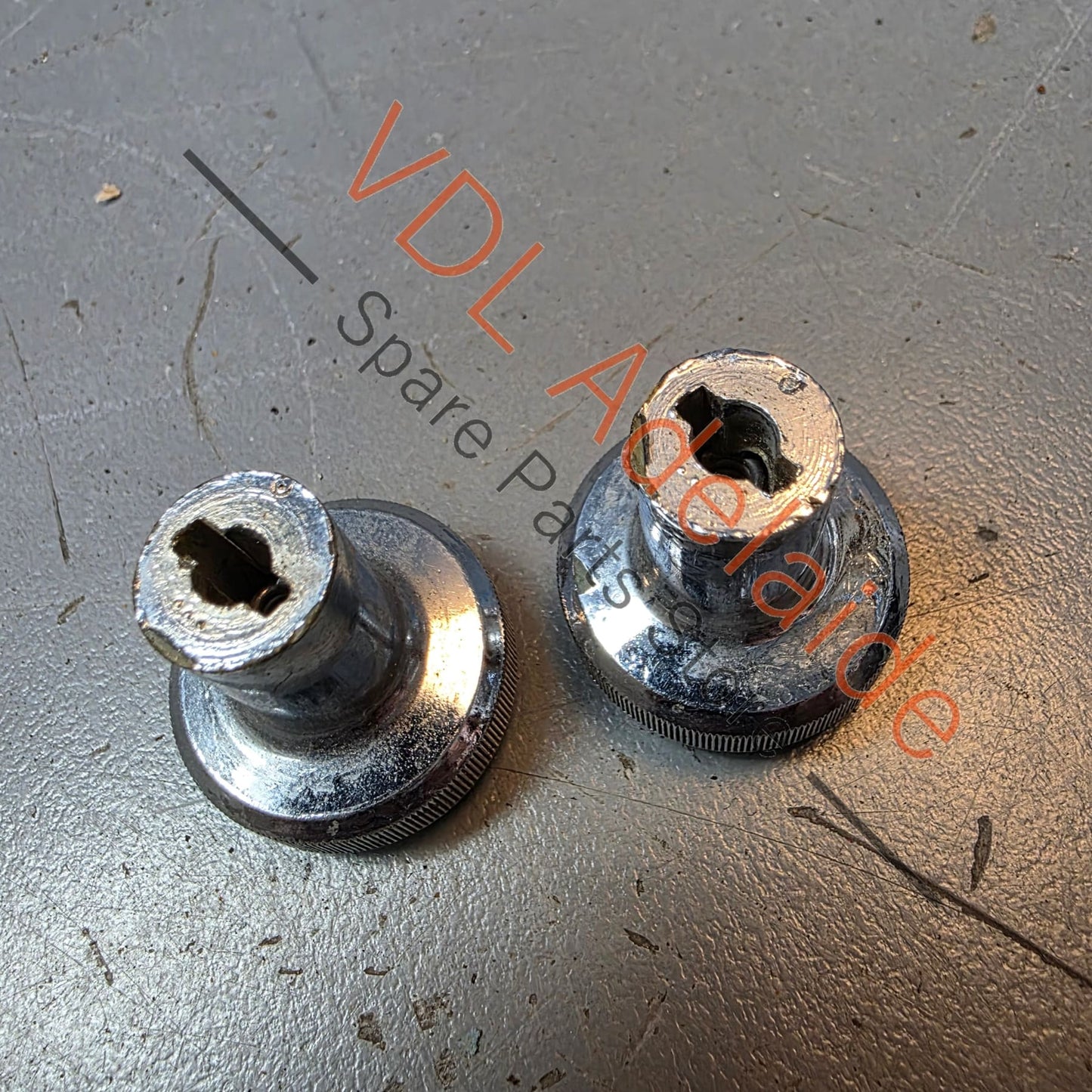 Datsun or Toyota Headlight & Wiper Control Switch Knob set Chrome