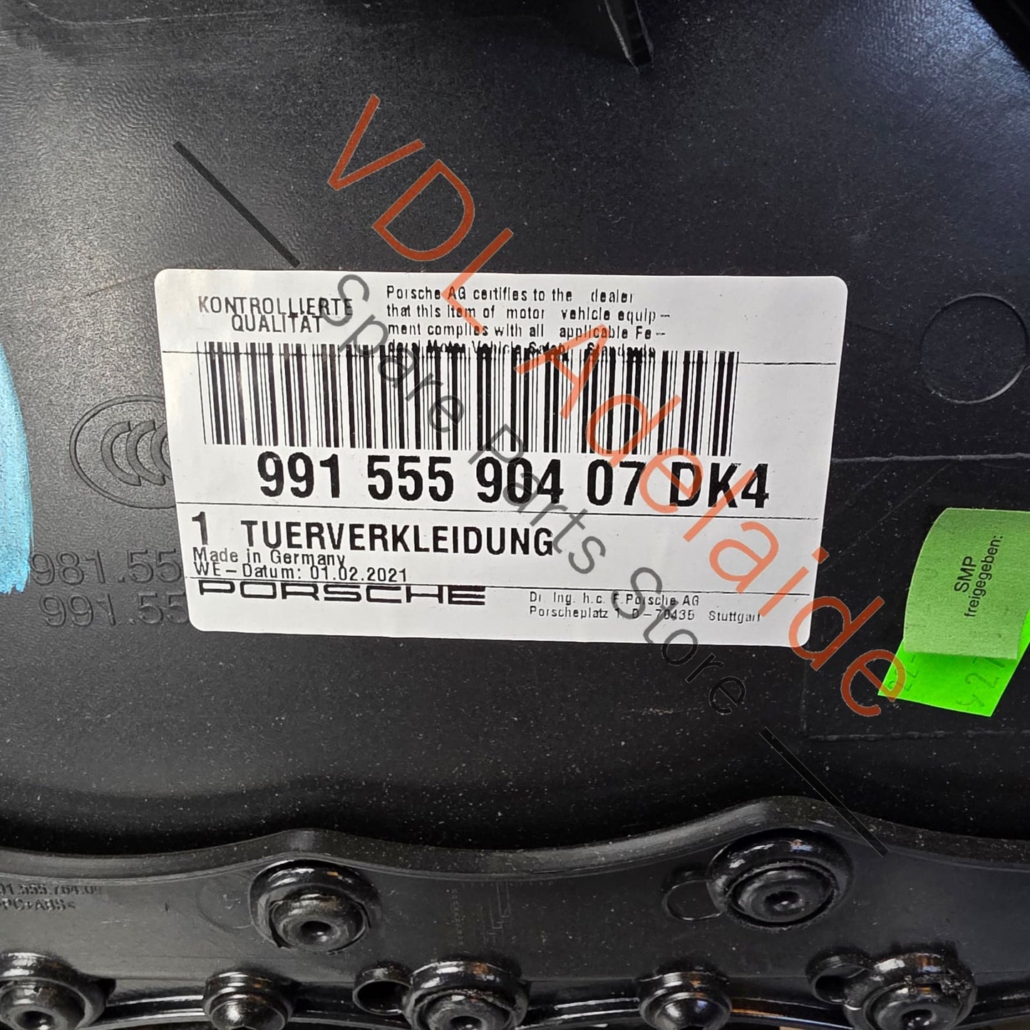 99155590401DK4 99155520401 99155590401 Porsche 911 991.1 Door Trim Interior Right 99155590401 DK4 99155520401