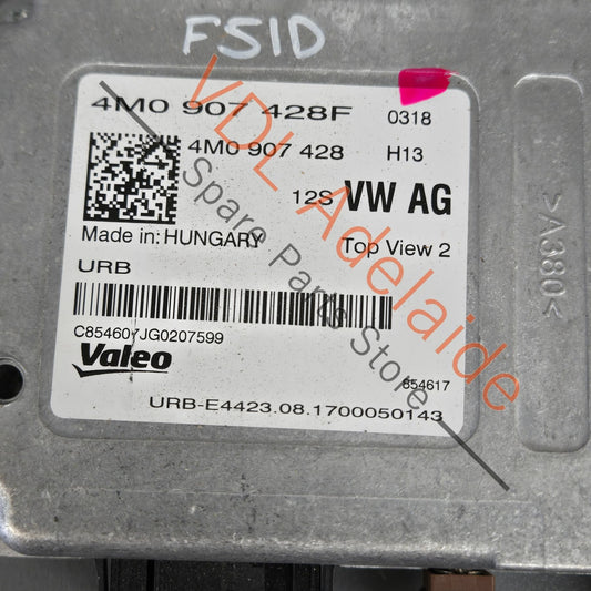 4M0907428F Audi RS5 F5 B9 SQ5 Top View Control Unit for Parking Cameras 4M0907428F
